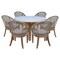 International Concepts Outdoor 7 Piece Patio Furniture Set with a Round Table and 6 Chairs KODT-351RT-RB-300-3 - alternate 1